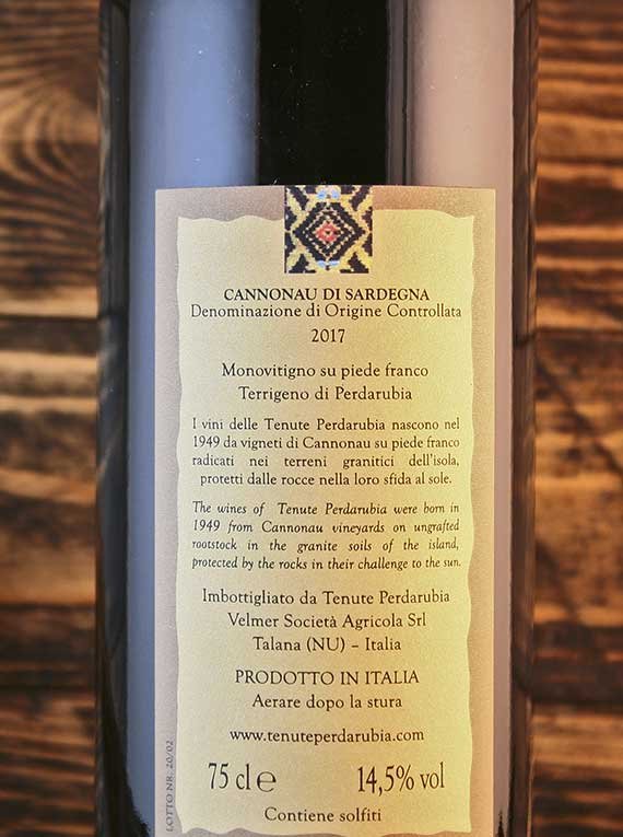 Cannonau di Sardegna DOC Perda Rubia 2021 / 2022
