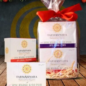 Bis di saponette artigianali all'olio d'oliva e latte d'asina