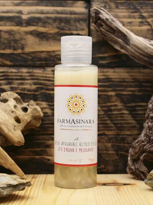 Sapone liquido al latte d'asina e melograno