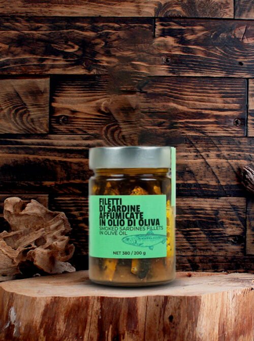 Filetti di sardine affumicate in olio di oliva