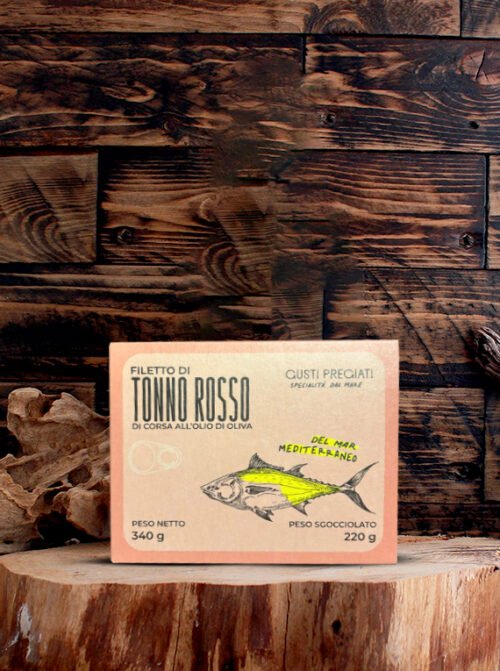 Filetto di tonno rosso di corsa all'olio d'oliva
